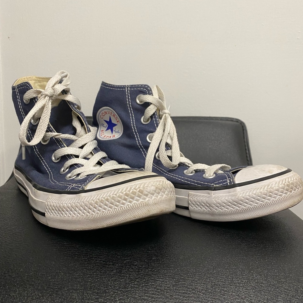 Converse Navy Blue High tops